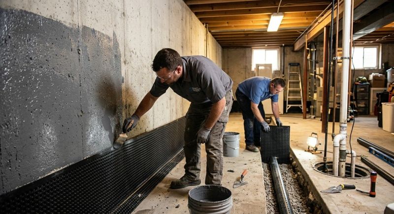 Basement Waterproofing in Mount Holly, NC
