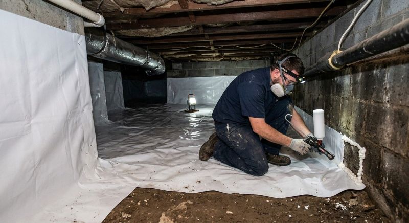 Crawlspace Waterproofing in Clover, SC